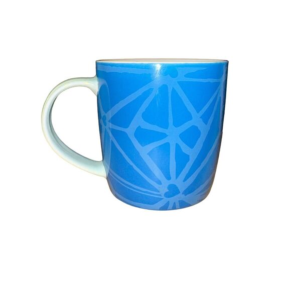 Starbucks Blue Web Of Hearts Coffee Cup Mug Ceramic Siren Mermaid Logo 11oz 2022 - Picture 3 of 7